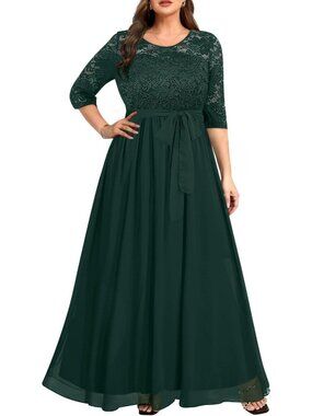 Plus Size Pinup Formal Evening Dress | Wedding Guest & Bridal Gown